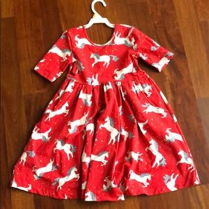 Hanna Anderson 120 unicorn dress